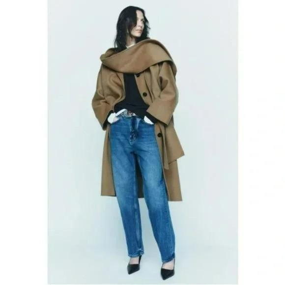 ZARA DOUBLE SIDED 100% WOOL COAT ZW COLLECTION - Picture 9 of 11